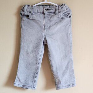 The Childrens Place Light Colored Jeans With Adjustable Waist Size 12-18 Months